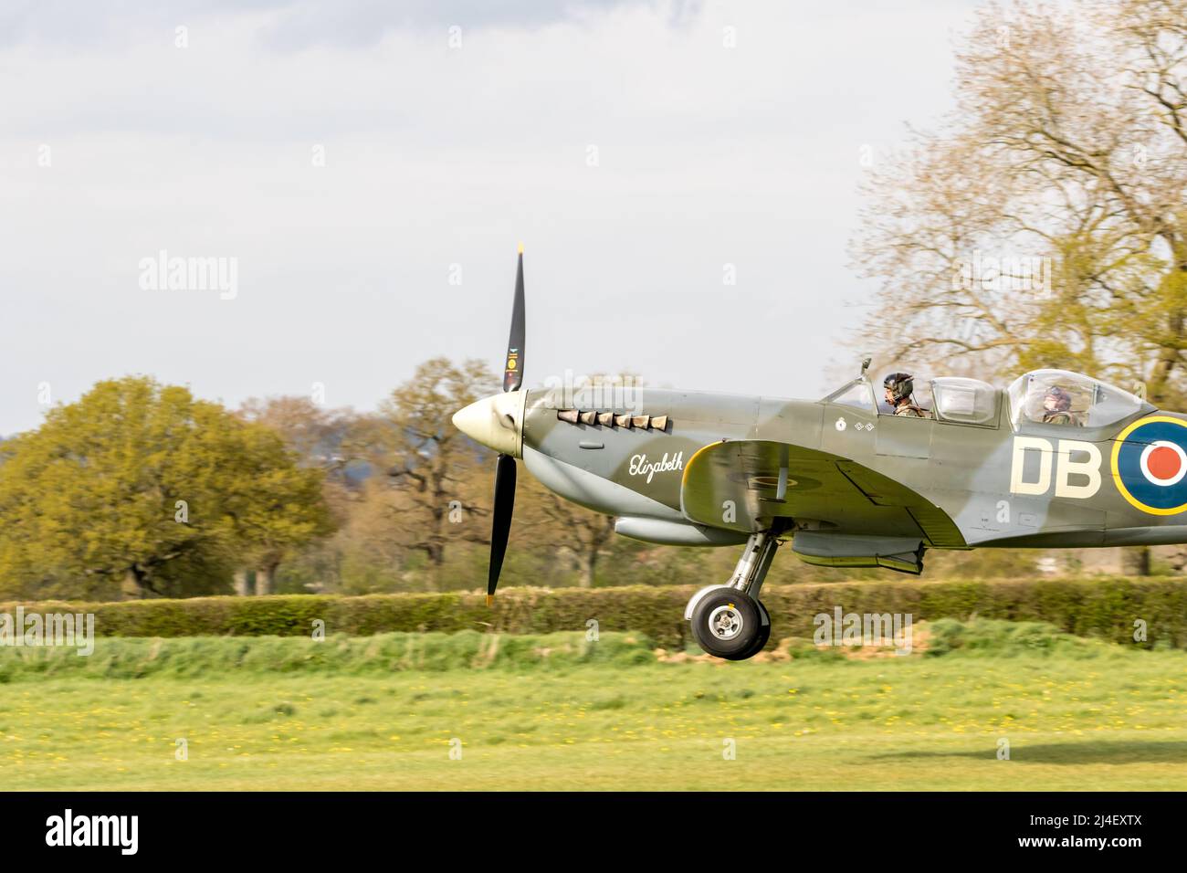 Aircraft including  vintage models flying from Lashenden Headcorn. Kent Stock Photo