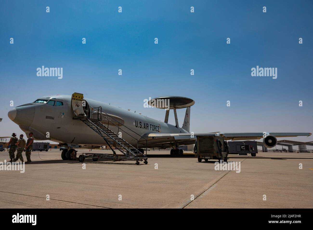 A U.S. Air Force E3 Sentry, assigned to the 968th Expeditionary