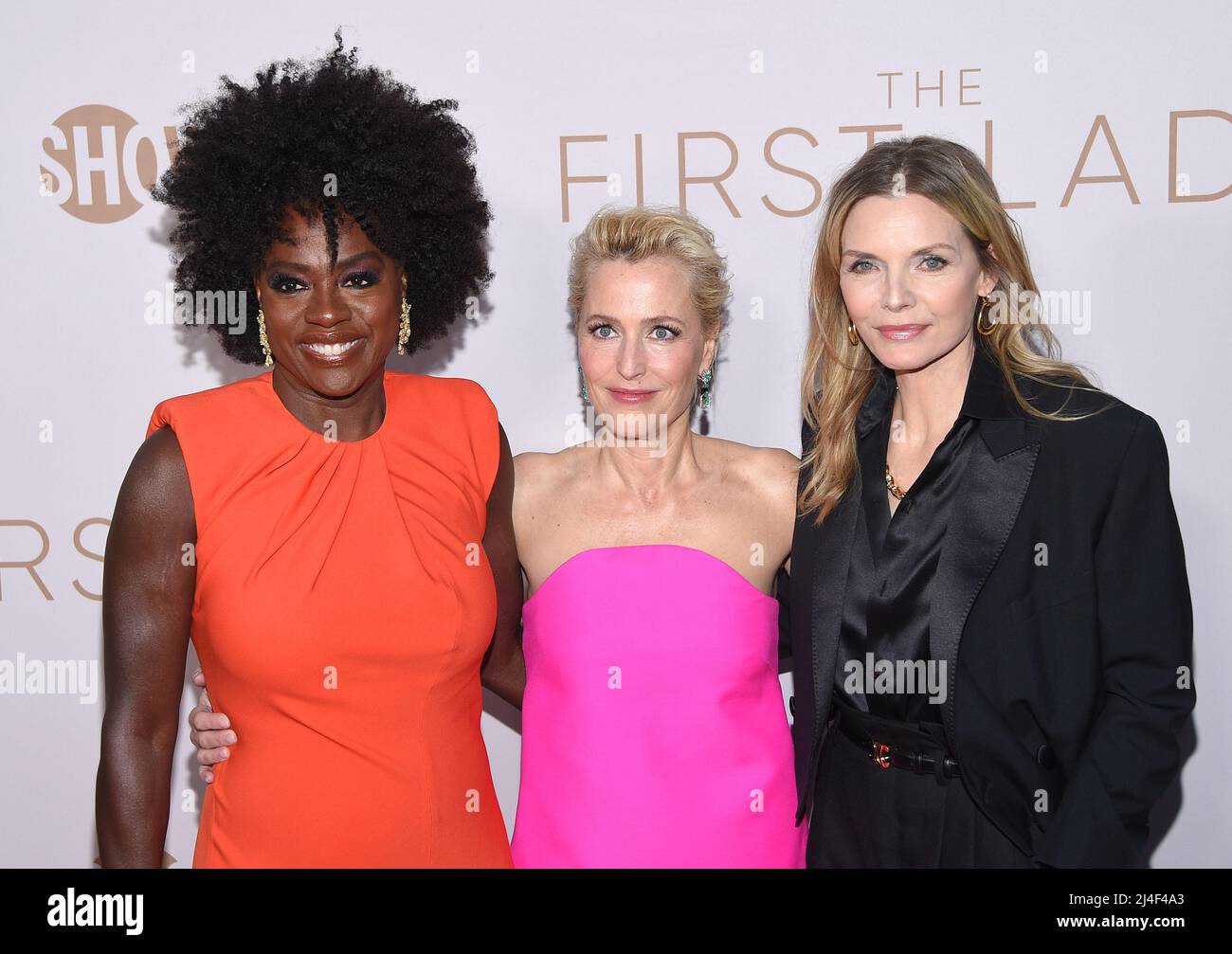 Los Angeles, USA. 14th Apr, 2022. Viola Davis, Gillian Anderson and