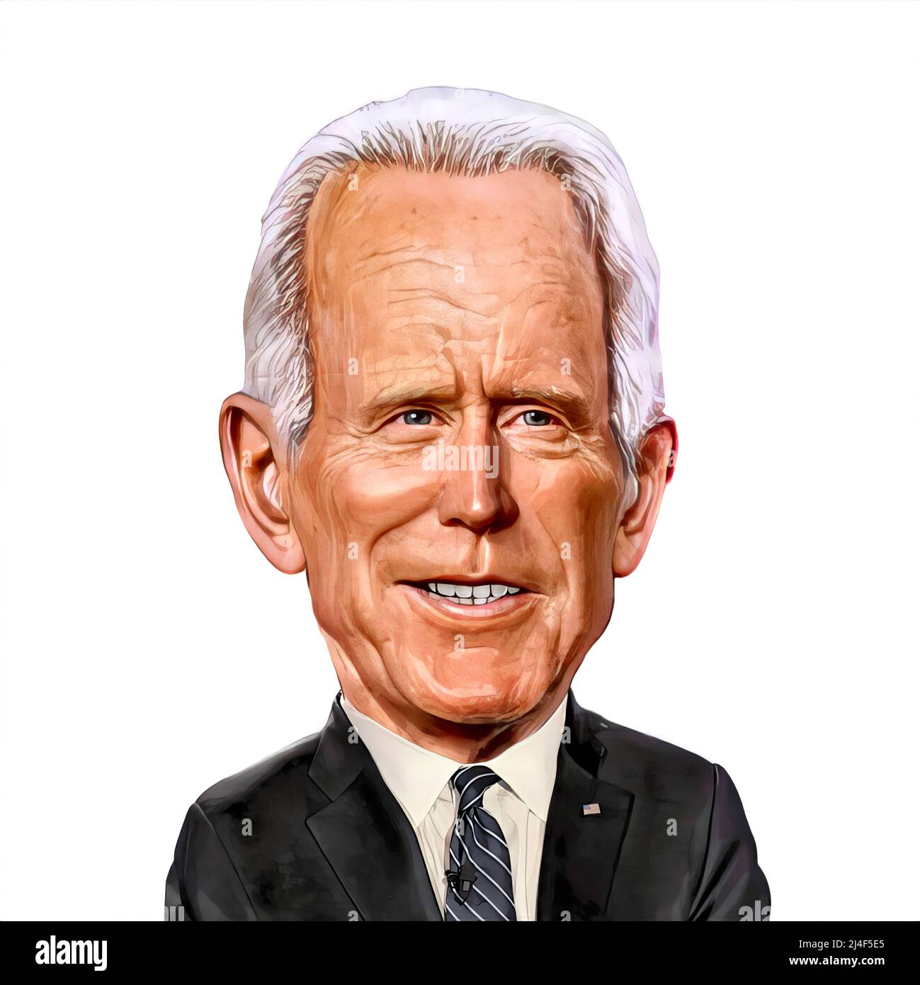 USA president Joe Biden, caricature face, drawing Stock Photo - Alamy