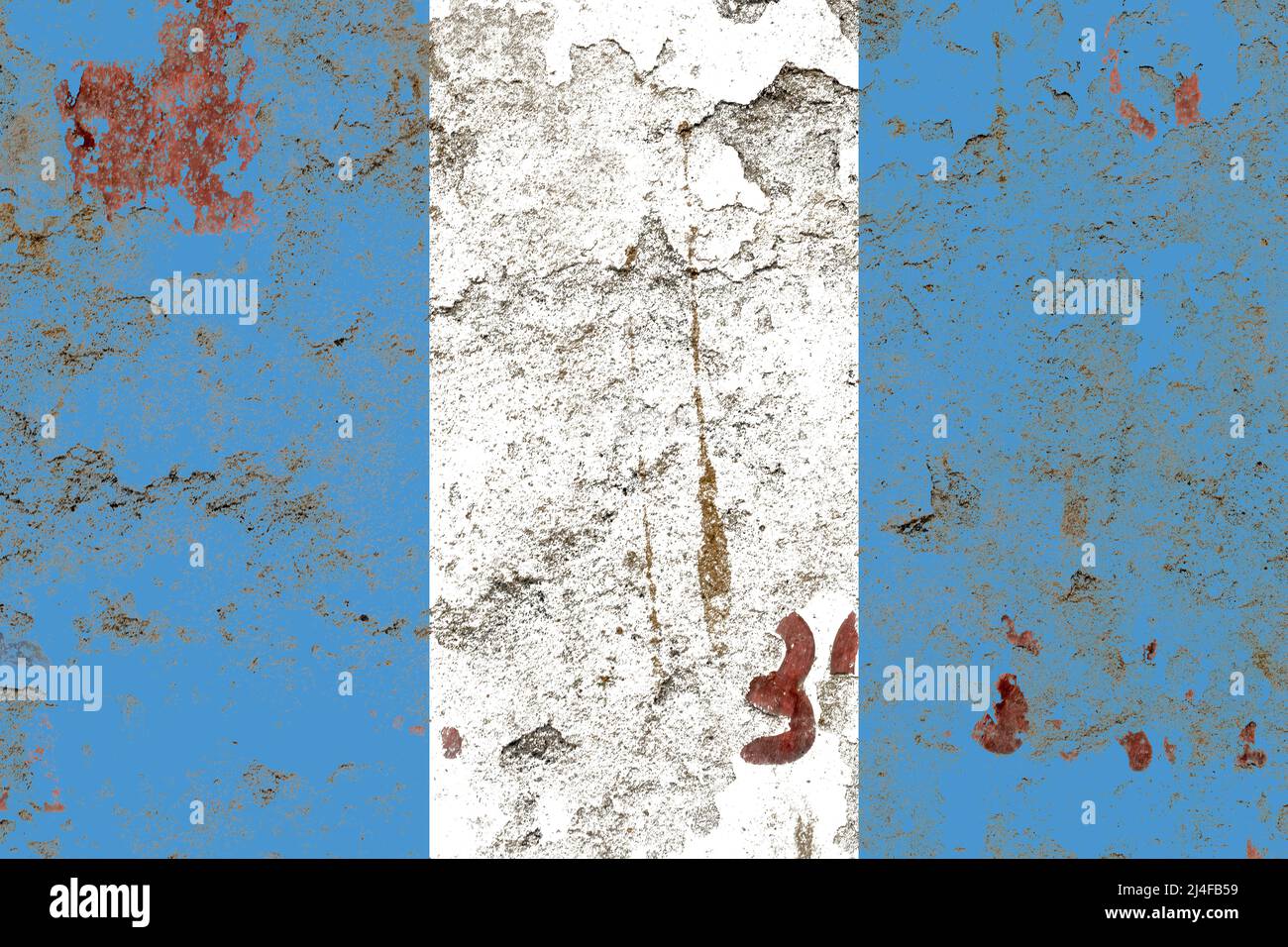 Guatemala flag on a damaged old concrete wall surface Stock Photo - Alamy