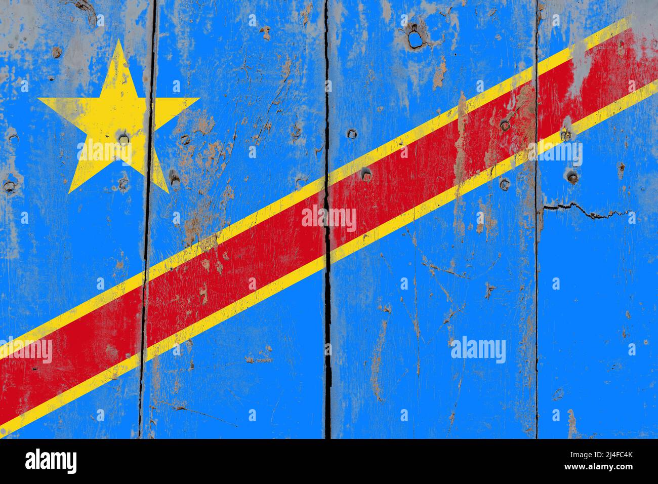 Congo cracked flag hi-res stock photography and images - Alamy