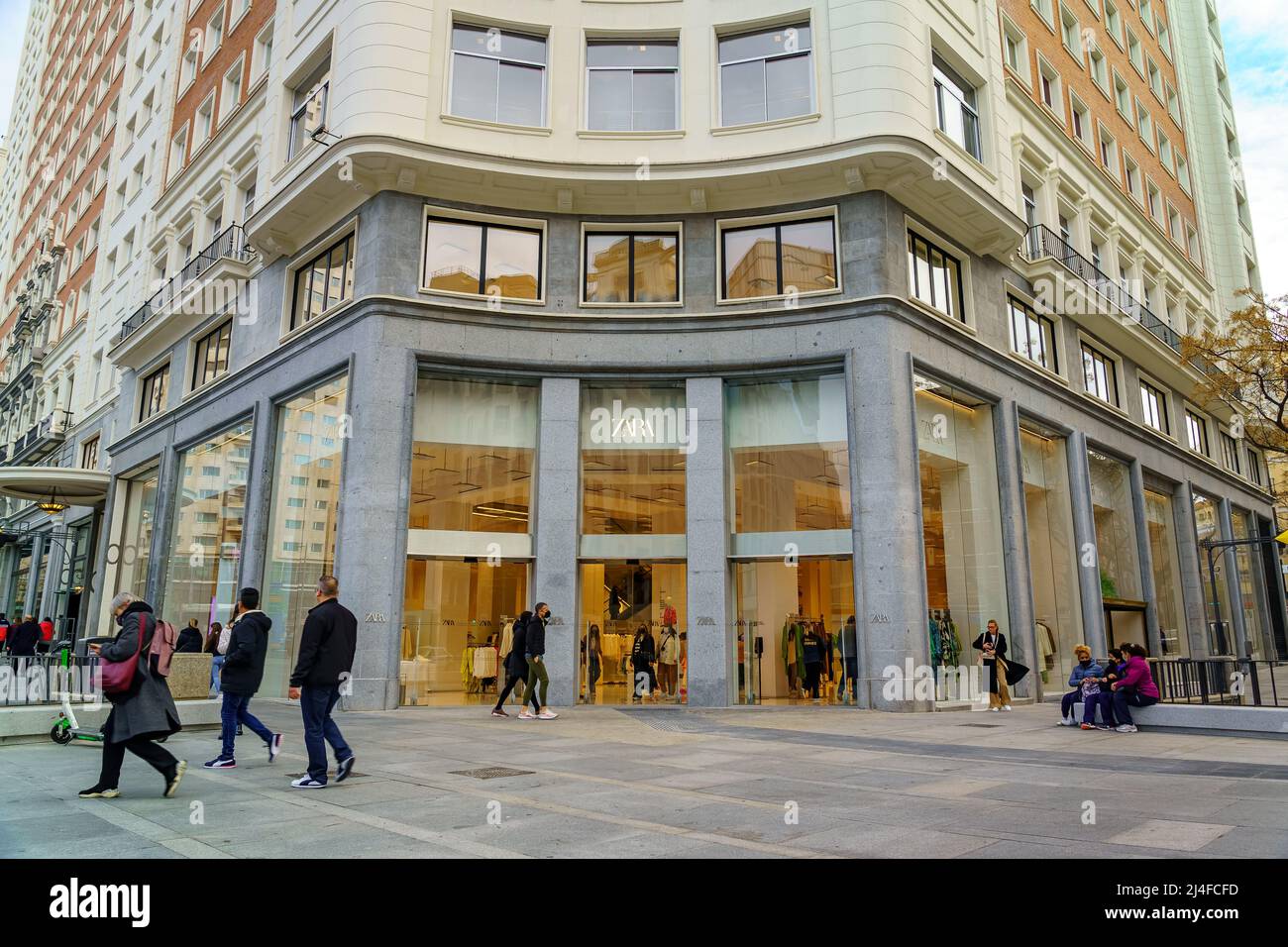 Madrid, Spain, April 9, 2021: Inauguration of the world's largest Zara  store in Madrid Stock Photo - Alamy