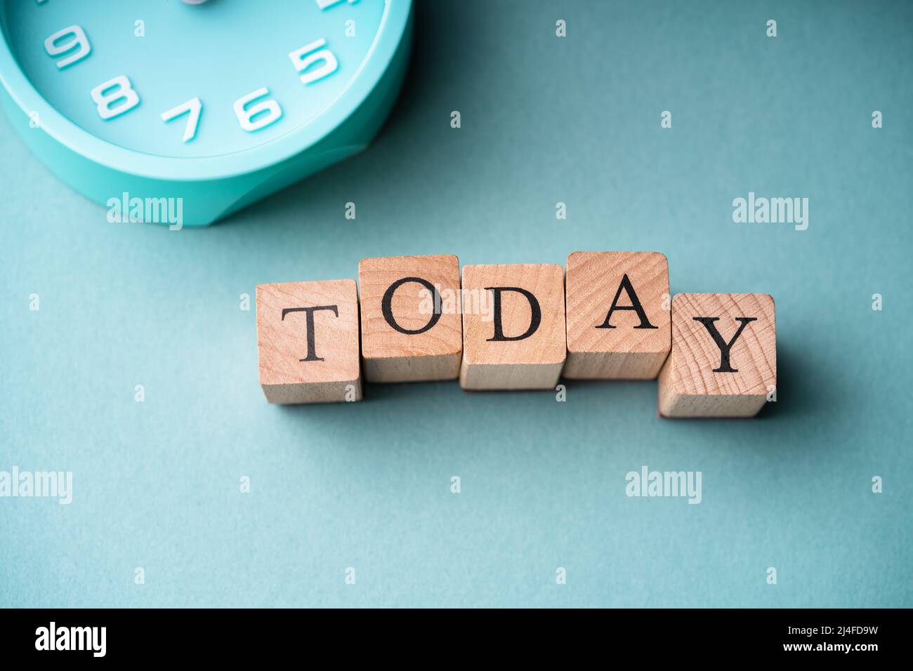 Today Word Inspiration Business Concept. Motivation Message Stock Photo