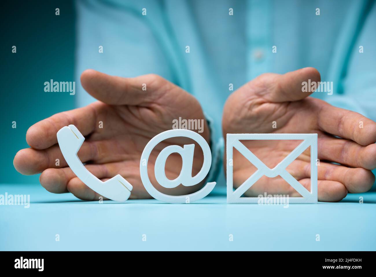 Contact Us Methods Background. Call Phone Service Stock Photo - Alamy