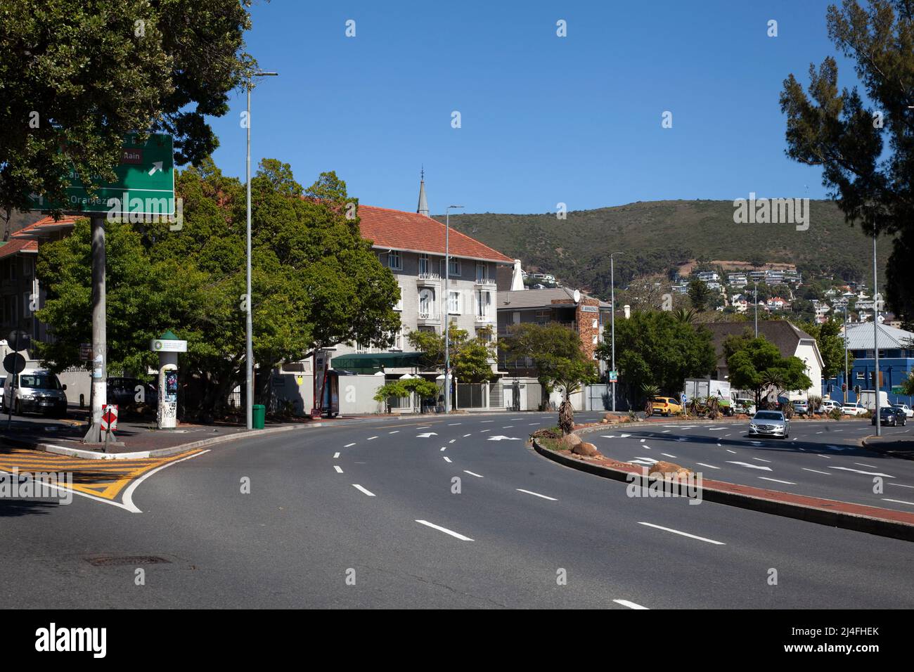 Orange Street in Gardens, Cape Town - South Africa Stock Photo