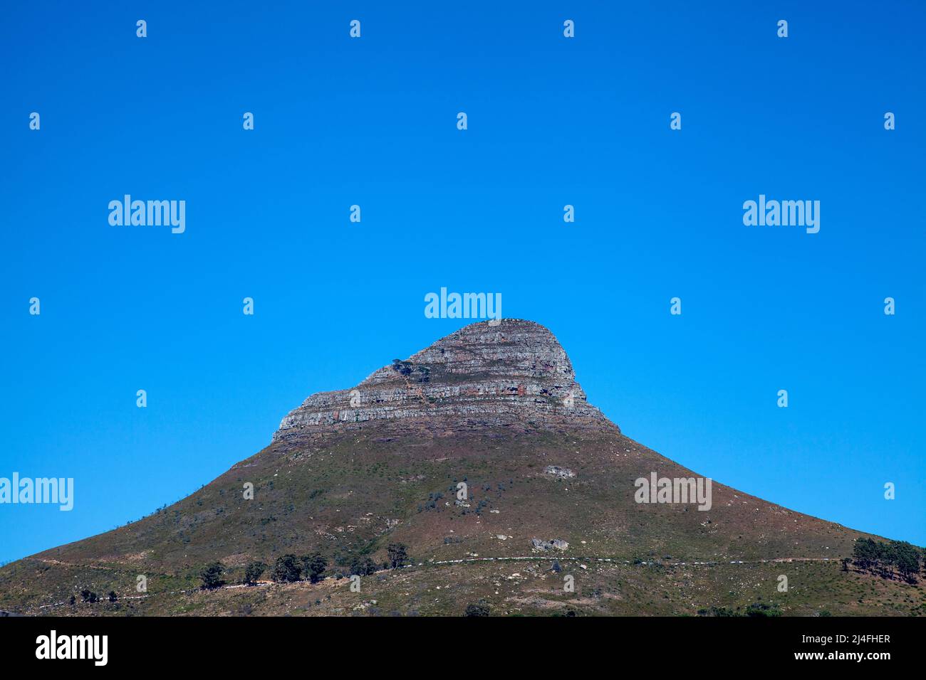 Devils Peak Mountian in Cape Town, South Africa Stock Photo