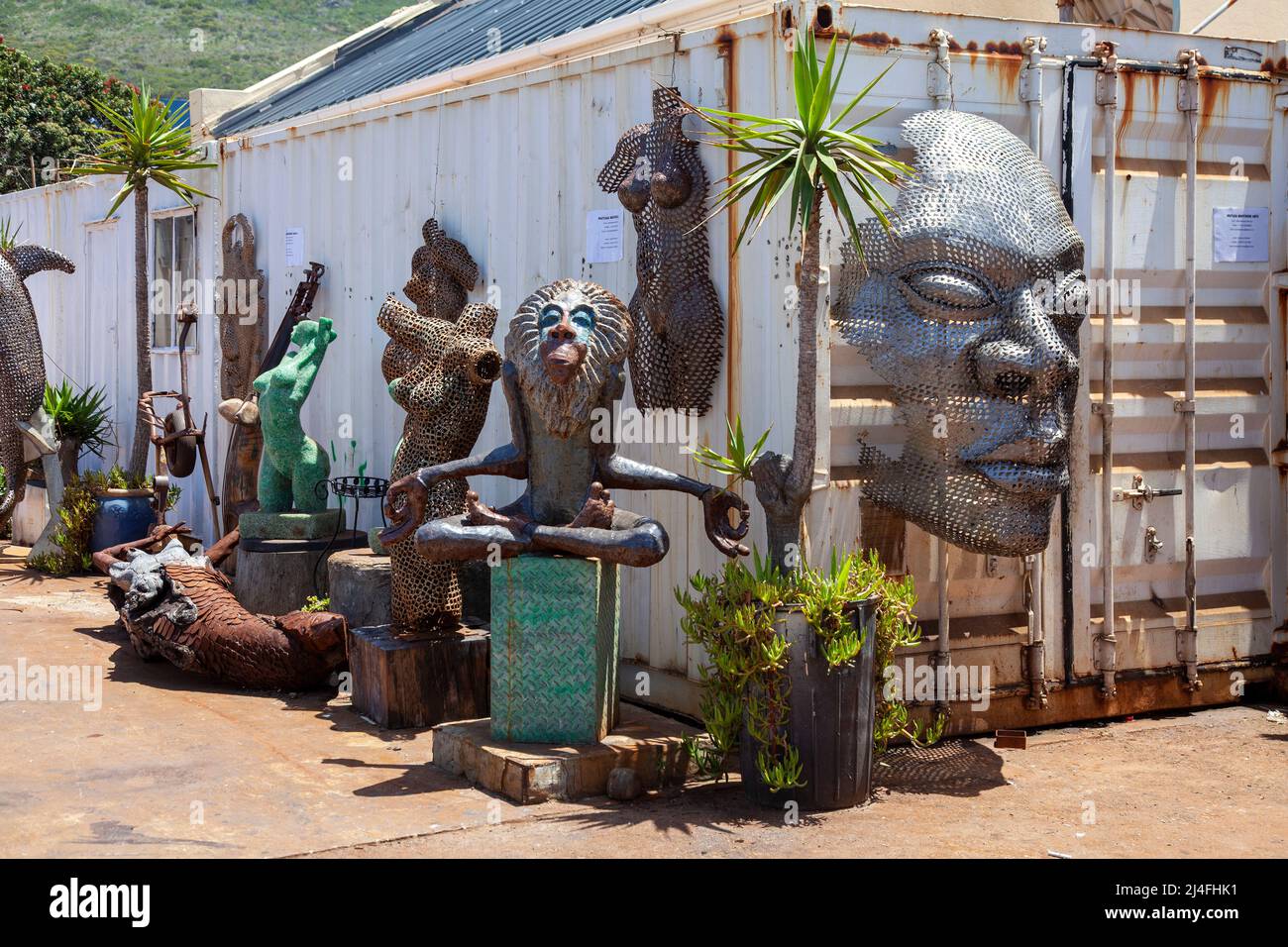 Hout Bay Metal Sculpture Yard - Hout Bay, Cape Town - South Africa Stock Photo