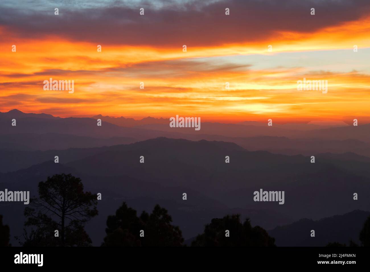 The image of Landcape in first light was taken at Manila, Uttarakhand