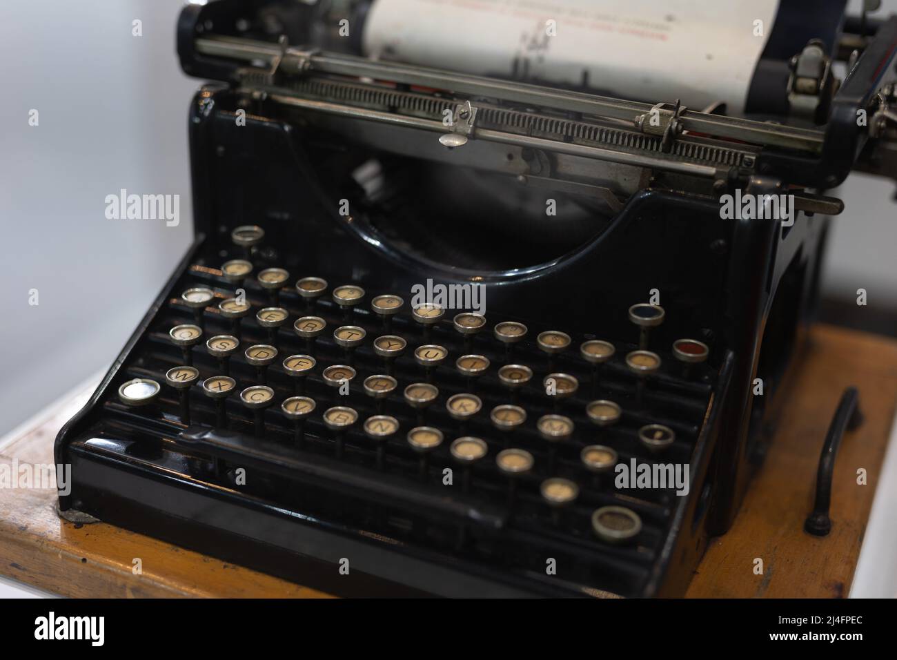 Old Black Mechanical Typewriter Kept in Good Condition Stock Photo - Alamy