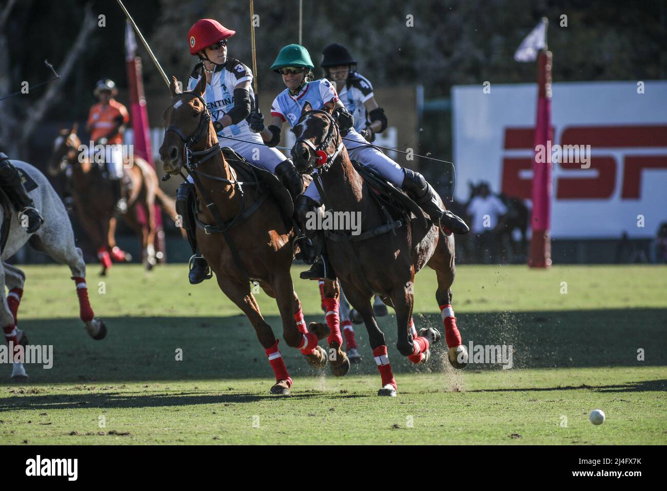 Ginevra Visconti (ITA) and Catalina Lavinia (ARG) in action during the