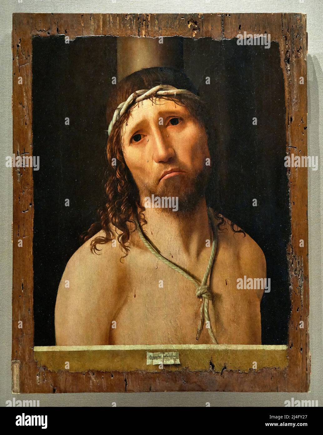 Ecce Homo olio su tavola Antonello da Messina 1475 Piacenza