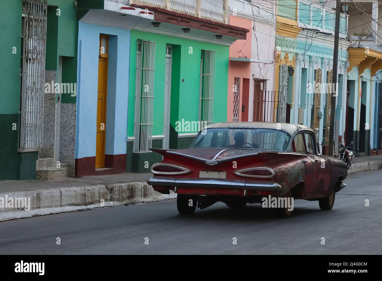 Vintage car in the city of Trinidad, Cuba Stock Photo - Alamy