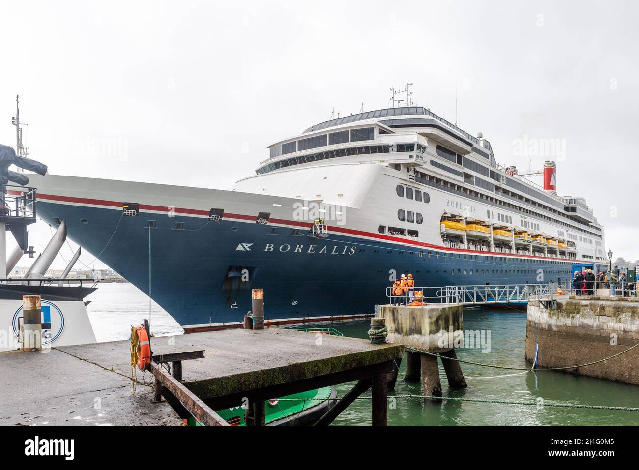 Cobh, Co. Cork, Ireland. 15th Apr, 2022. The first cruise ship to visit