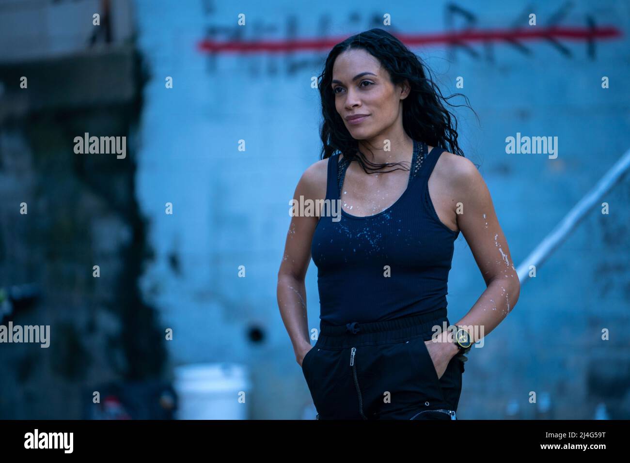 ROSARIO DAWSON in DMZ (2022), directed by AVA DUVERNAY. Credit: DC