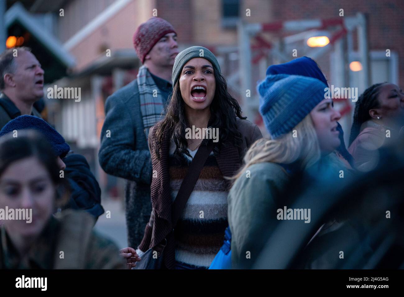 ROSARIO DAWSON in DMZ (2022), directed by AVA DUVERNAY. Credit: DC