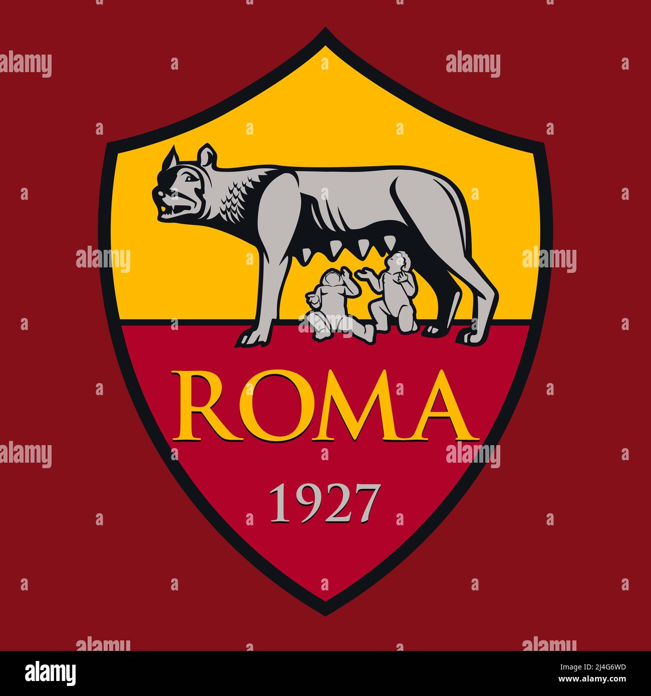 As roma logo hi-res stock photography and images - Alamy