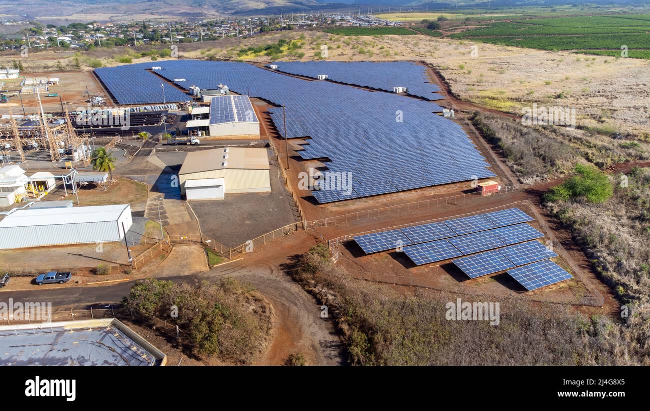 Kauai Island Utility Cooperative, KIUC, Kauai, Hawaii Stock Photo