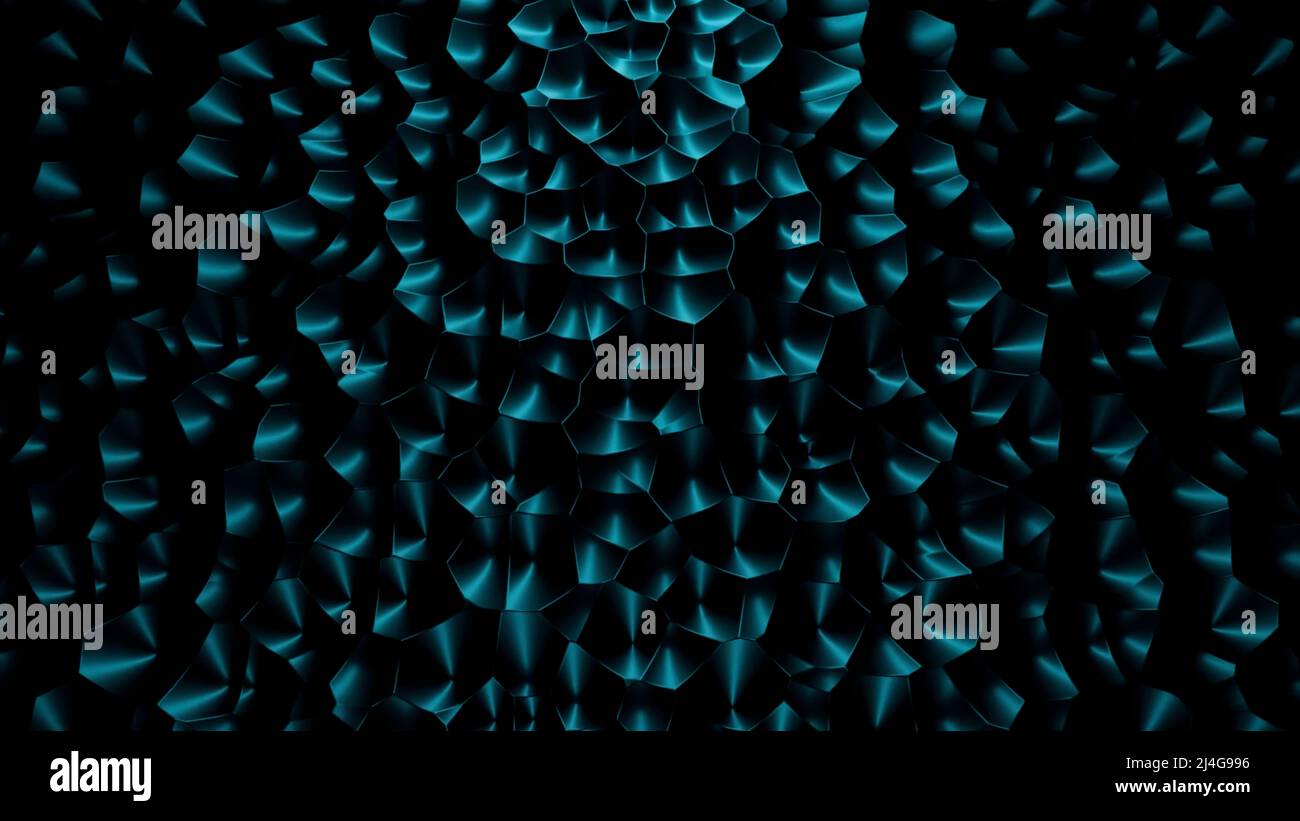 Convex rotating surface on a black background, seamless loop. Design ...