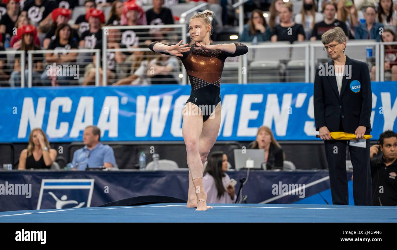 Oregon State's Jade Carey, the 2020 Olympic gold medalist in floor