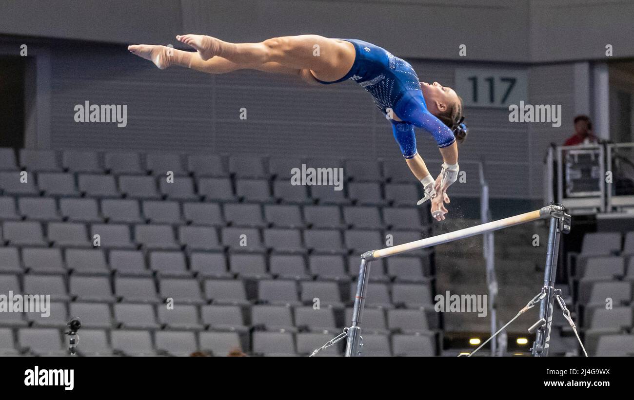 The University of Kentucky's Raena Worley releases on a monster