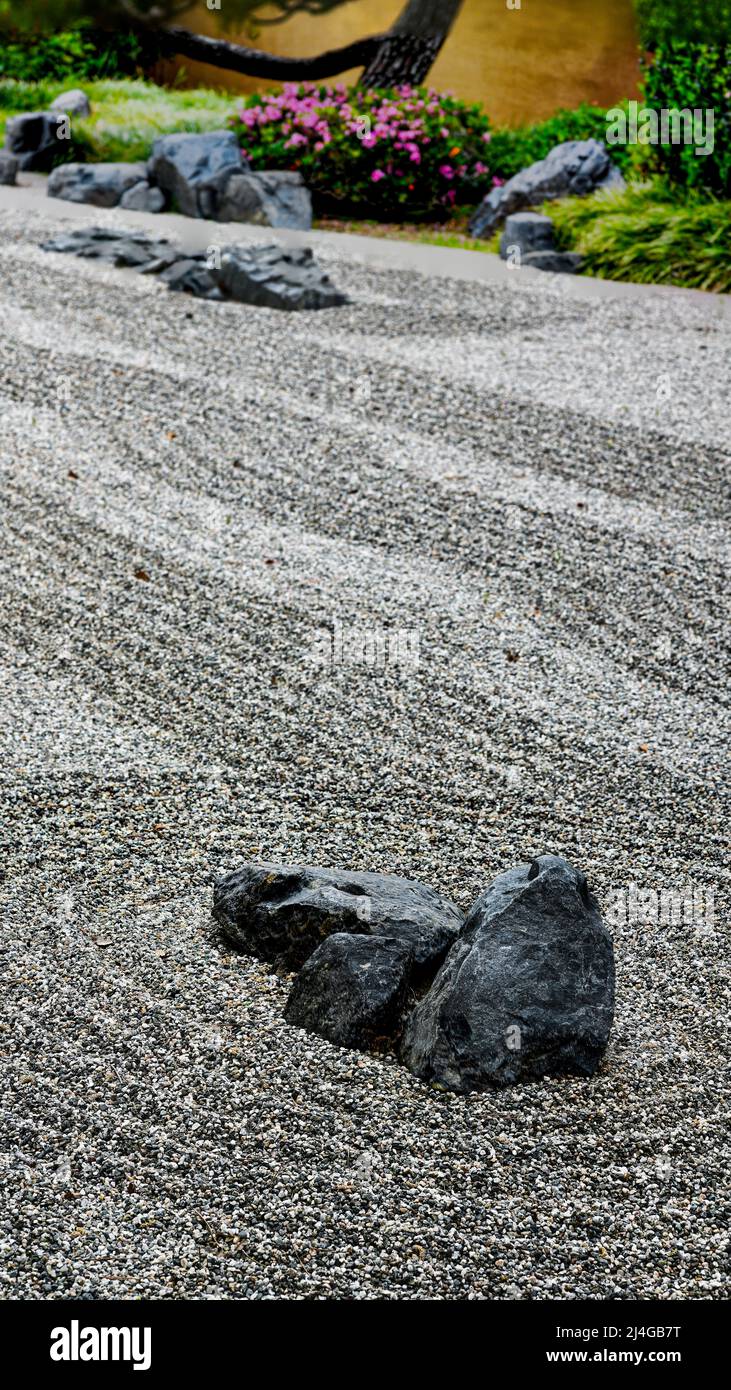 Japanese Zen Garden Stock Photo Alamy
