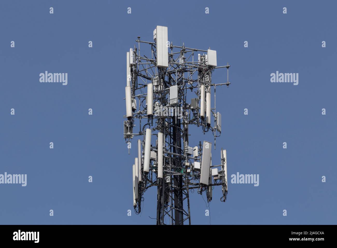 Telecommunications and wireless cell equipment tower with directional ...