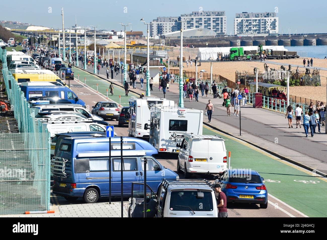 Brighton seafront parking hires stock photography and images Alamy