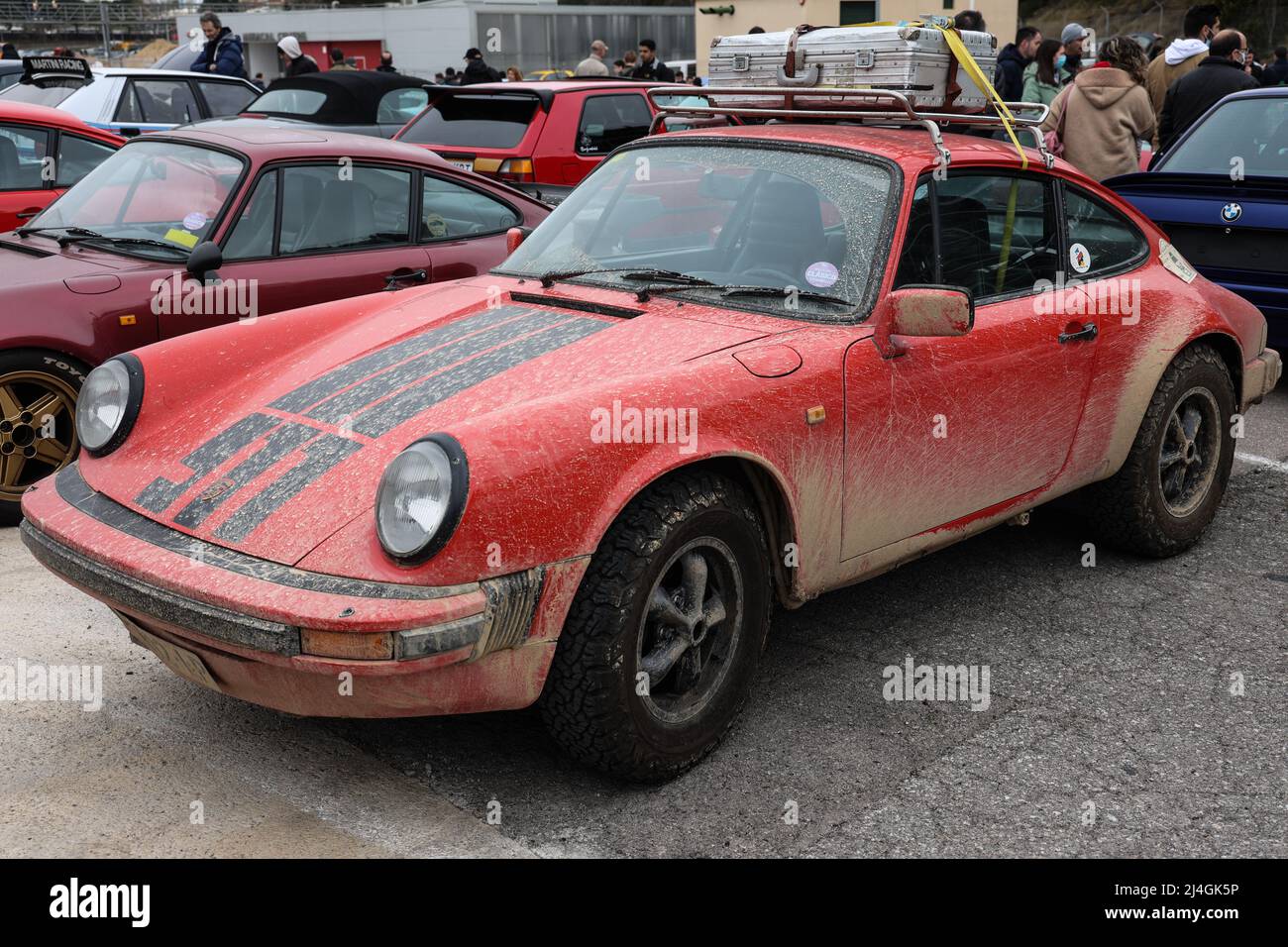 All wheel drive Porsche 911 Carrera Stock Photo