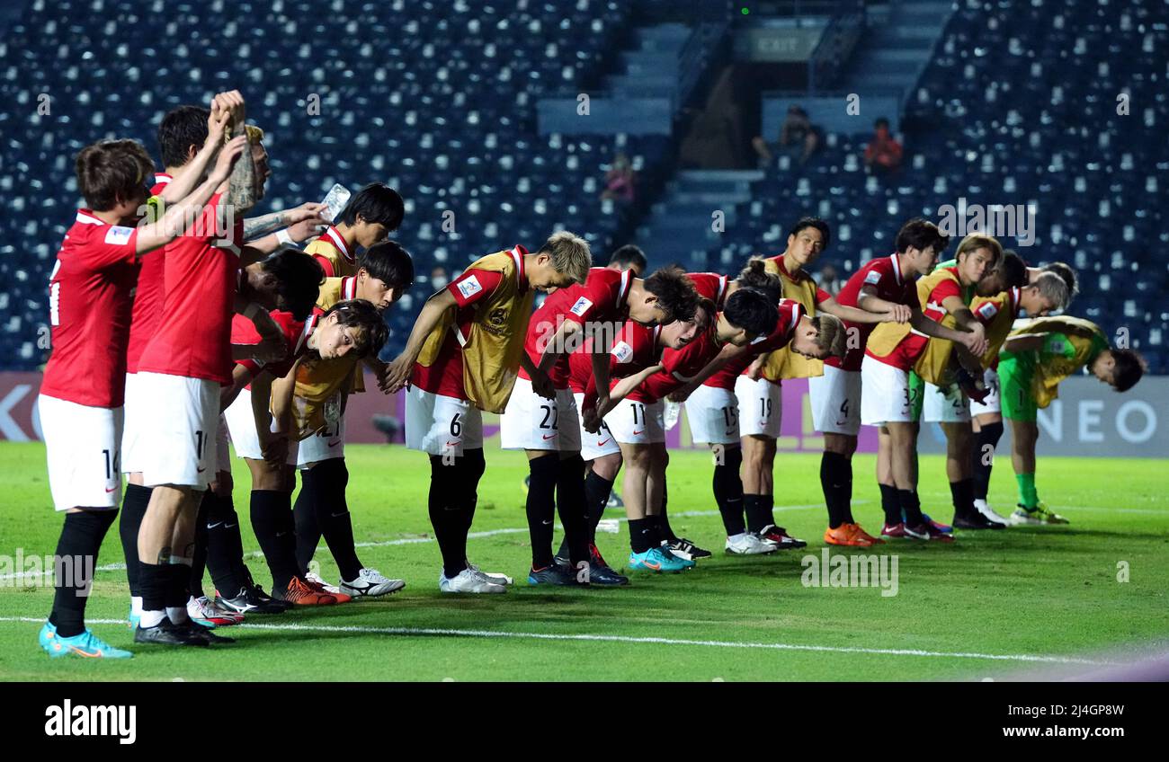Soccer Football Afc Champions League Group F Lion City Sailors V Urawa Red Diamonds New I Mobile Stadium Buriram Thailand April 15 22 Urawa Red Diamonds Players Celebrate