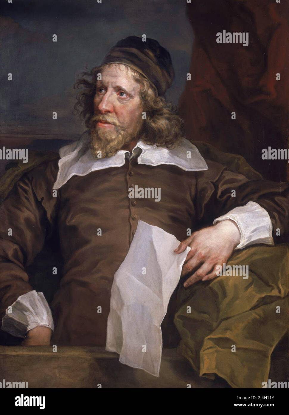 Inigo Jones (1573-1652) Painting by William Hogarth Stock Photo