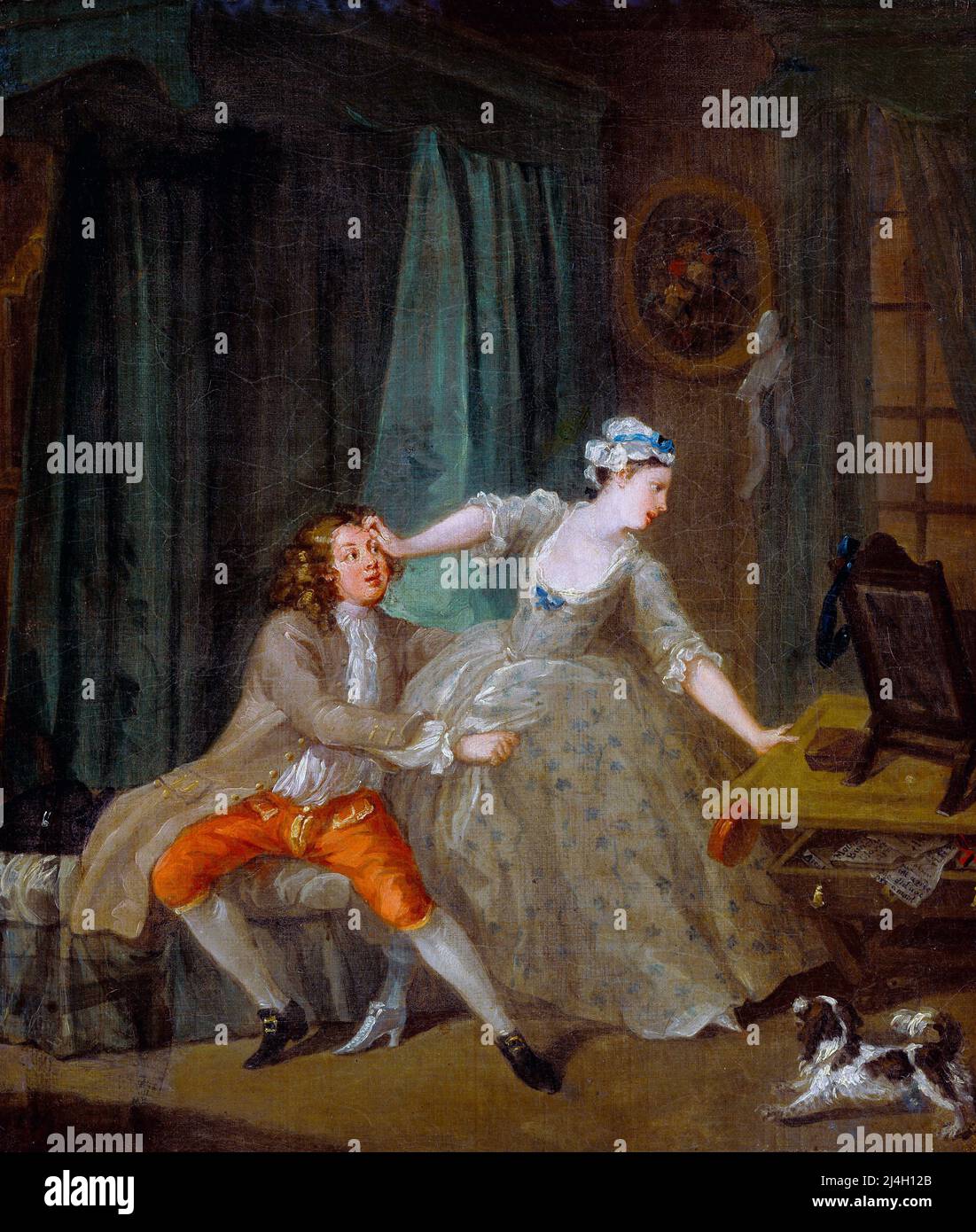 Before, 1731, Painting by William Hogarth Stock Photo