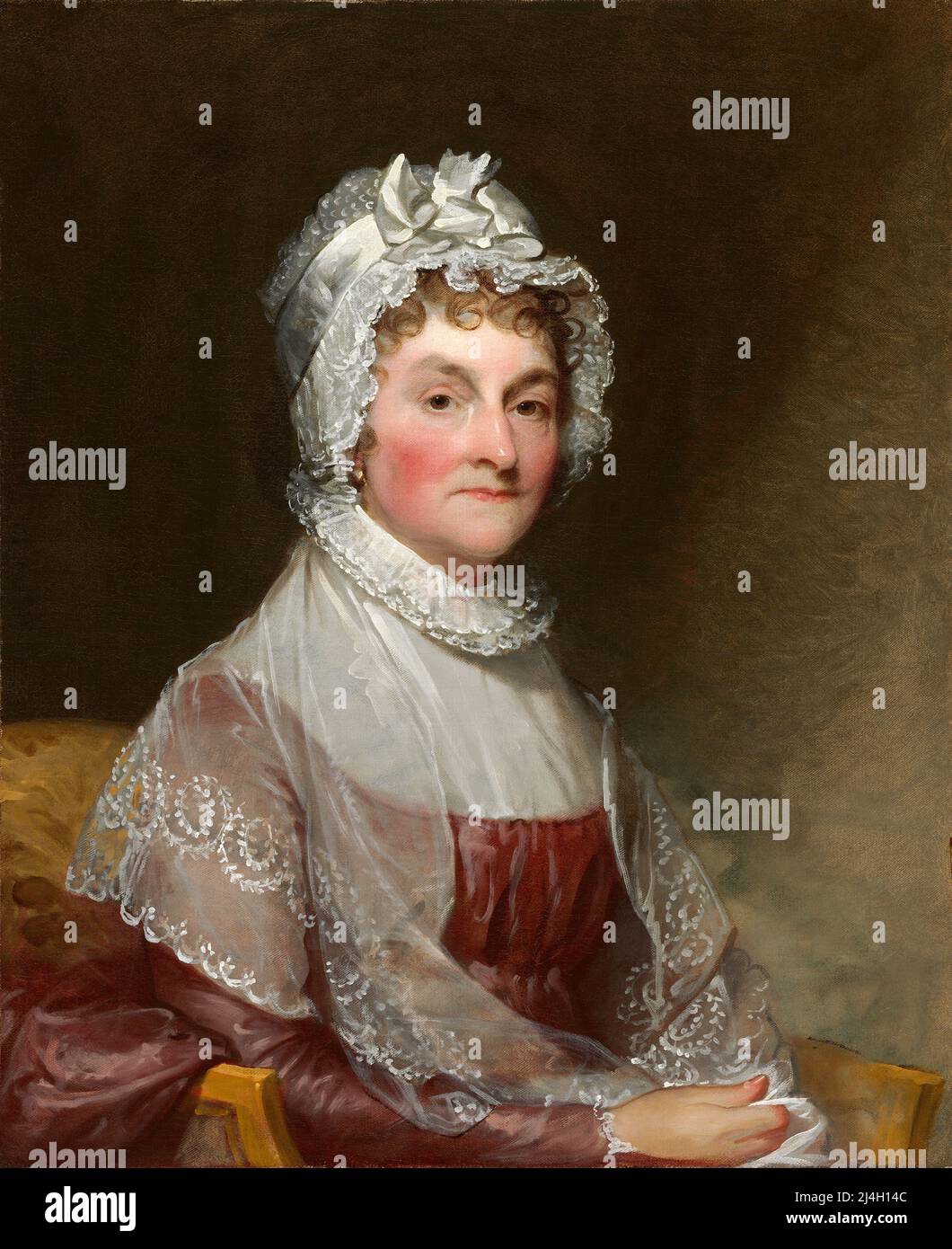 Abigail Smith Adams (Mrs. John Adams), American, 1755 - 1828, Painting by Gilbert Stuart Stock Photo