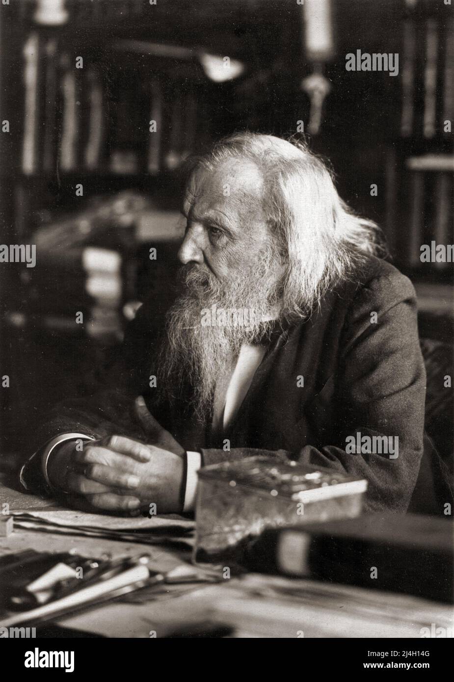 Dmitri Ivanovich Mendeleev, Dmitriy Ivanovich Mendeleyev, (1834 – 1907) Russian chemist and inventor. Stock Photo