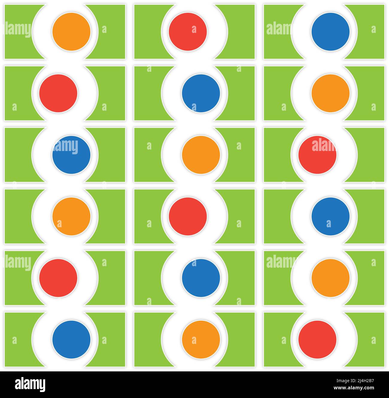 modern background textile pattern with colored balls Stock Photo