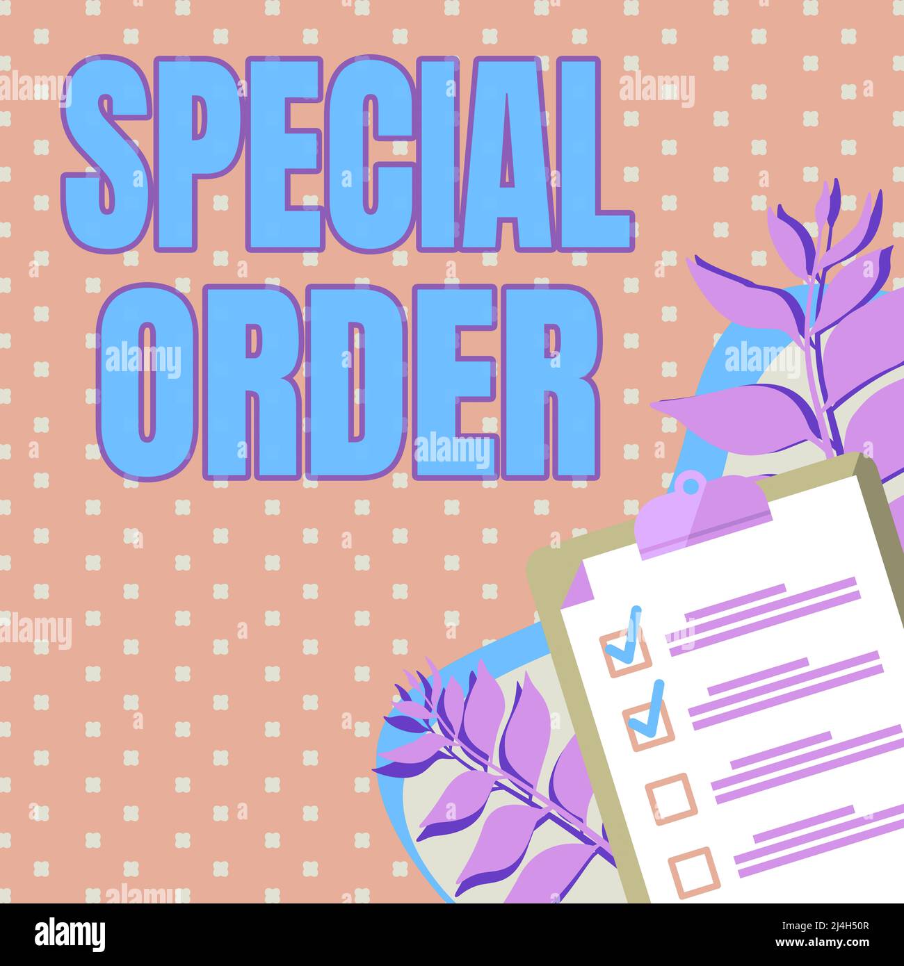 Inspiration showing sign Special Order. Word Written on Specific Item ...