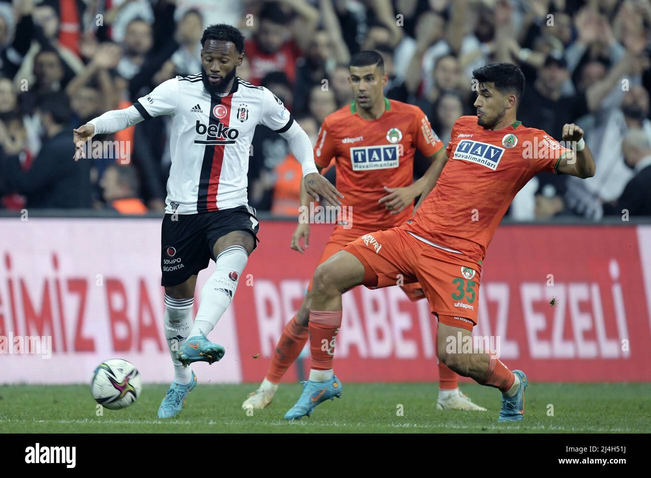 ISTANBUL - Georges Kevin NKoudou of Besiktas JK during the Turkish Super  Lig match between Besiktas AS and Kasimpasa AS at Vodafone Park on January  7, 2023 in Istanbul, Turkey. AP