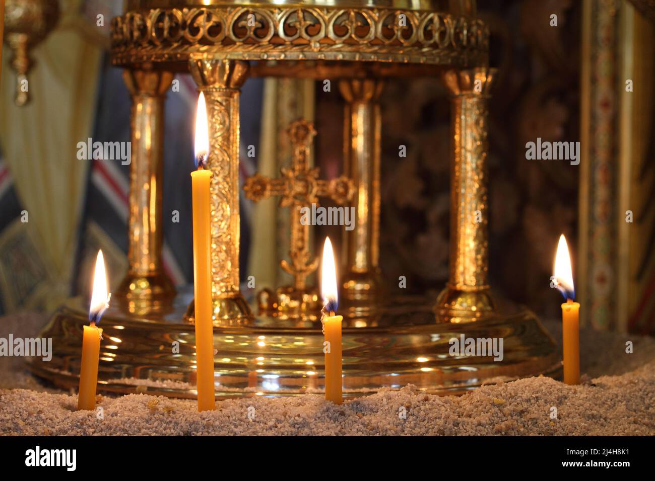 Catholic church easter candles hi-res stock photography and images - Alamy