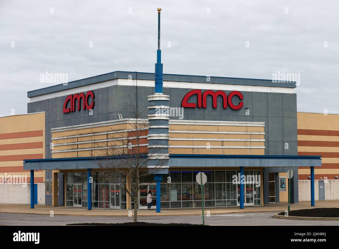An AMC movie theater seen at the Susquehanna Valley Mall. Stock Photo