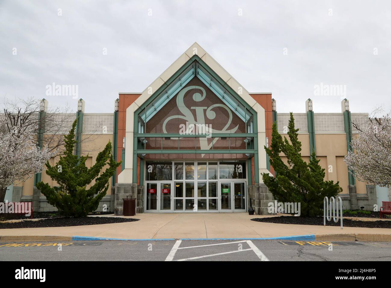 An entrance seen at the Susquehanna Valley Mall. Stock Photo