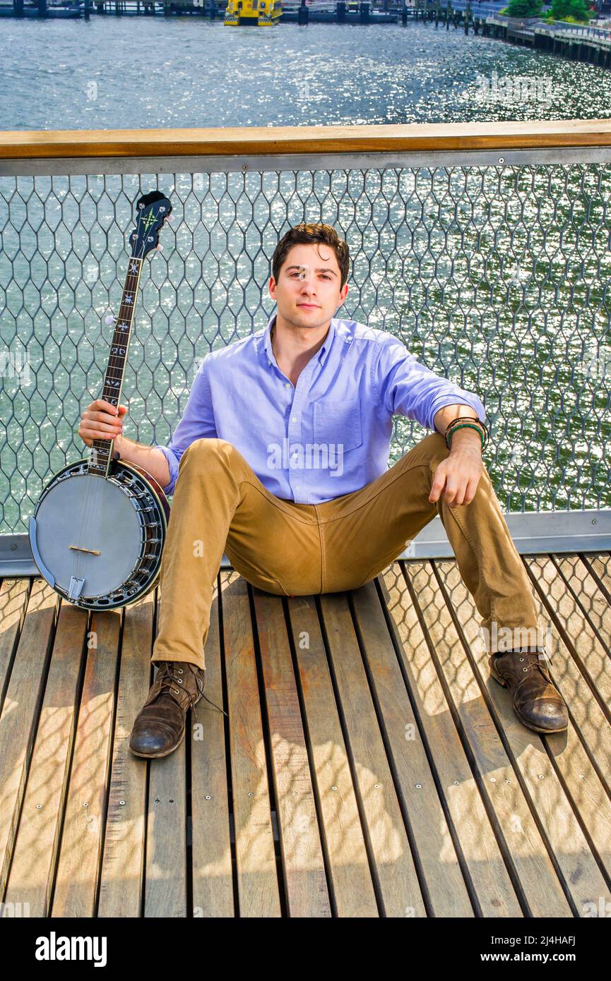 Banjo Blue Relaxed Boot Banjo Blue Relaxed Boot