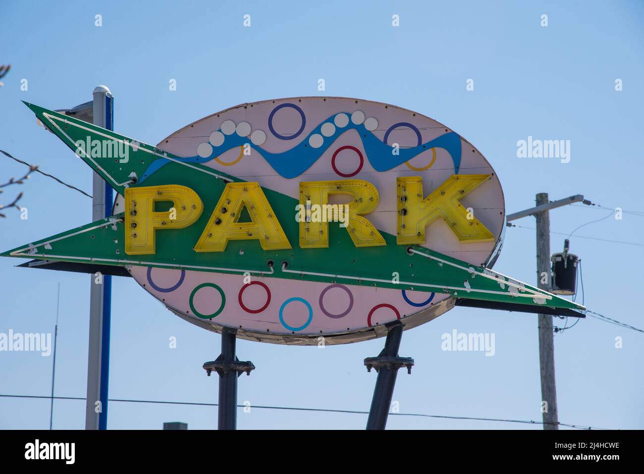 Wildwood, New Jersey neon sign Stock Photo Alamy