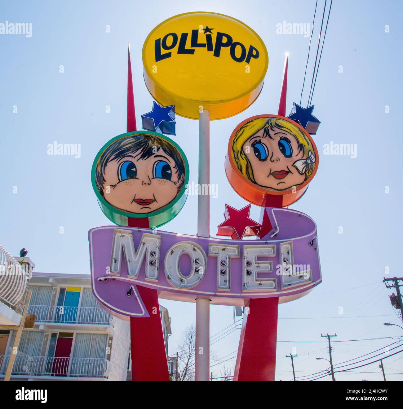 Wildwood, New Jersey neon sign Stock Photo Alamy