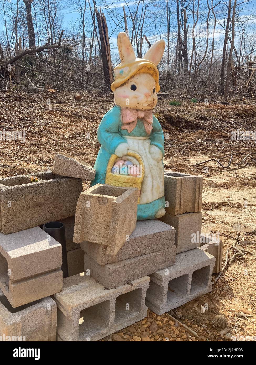 Cambridge Shores, KY All that remains of a home after the December