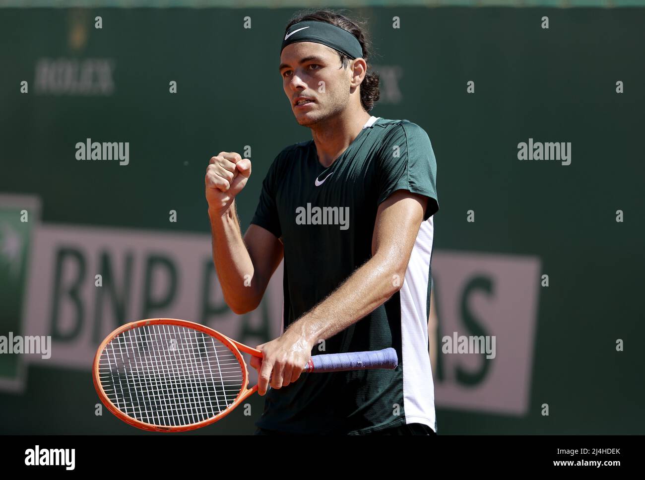 Taylor Fritz of USA during day 6 of the Rolex Monte-Carlo Masters 2022, an  ATP Masters 1000 tennis tournament on April 15, 2022, held at the  Monte-Carlo Country Club in Roquebrune-Cap-Martin, France -