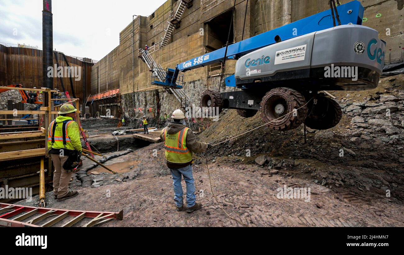 Bulkhead, The contractor has begun to pour the concrete all…