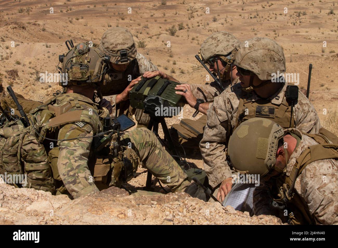 U.S. Marines with Air Officer Department, Marine Aviation Weapons and