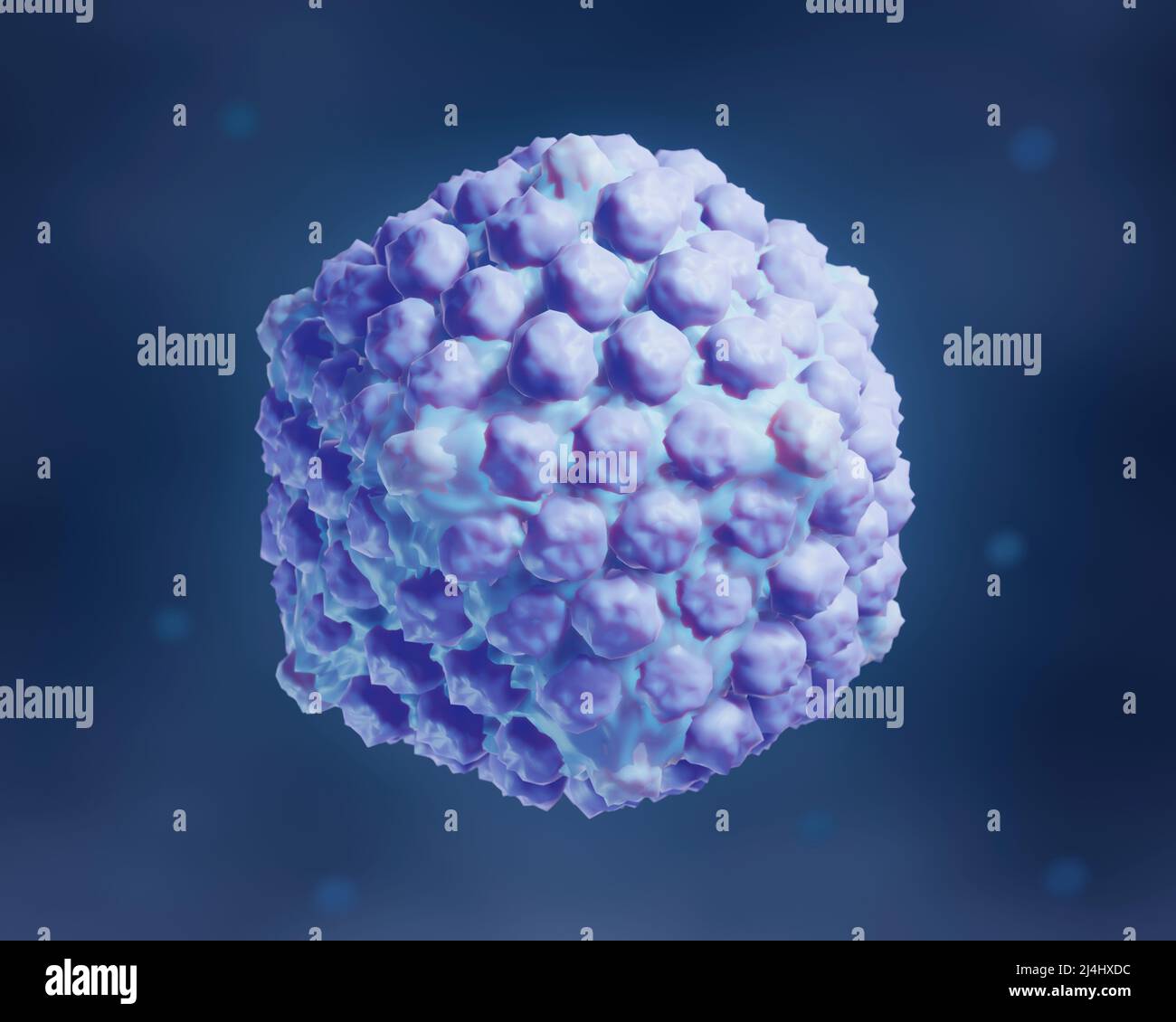 Herpes simplex viruseses, illustration Stock Photo