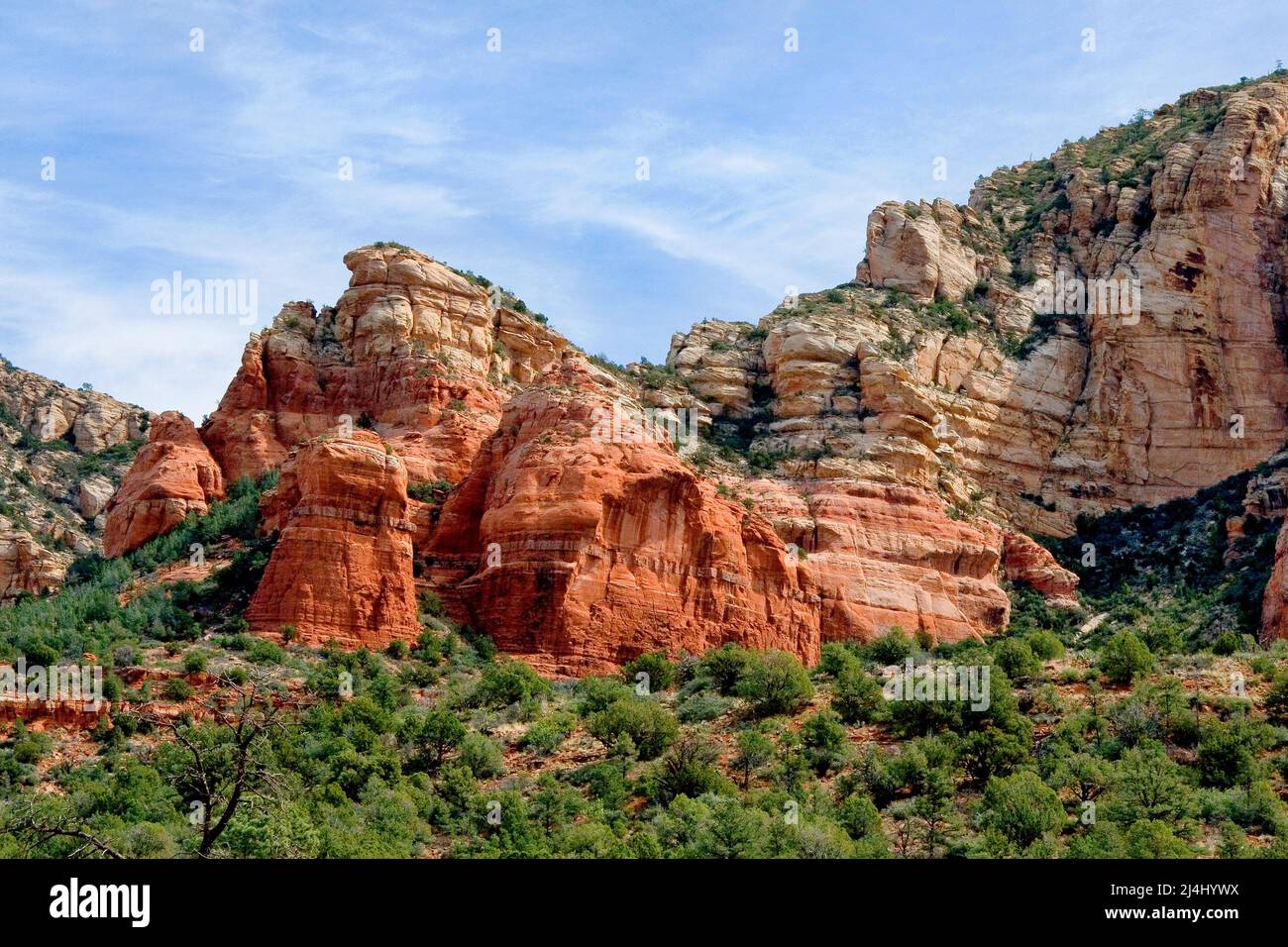 Landscape of the Sedona area, Arizona Stock Photo