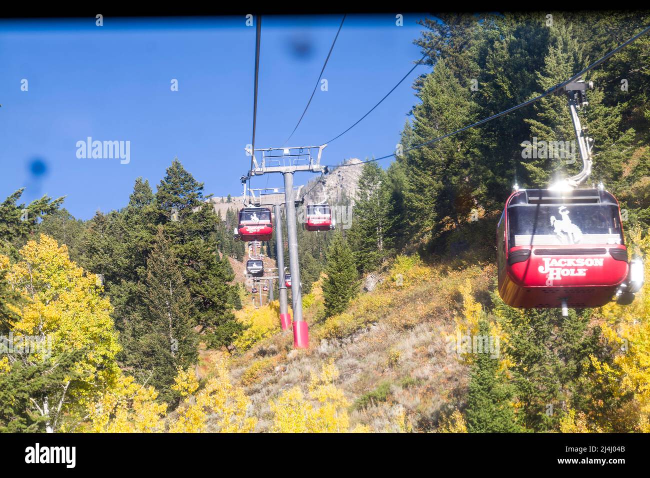 Gondola at Jackson Hole Stock Photo Alamy